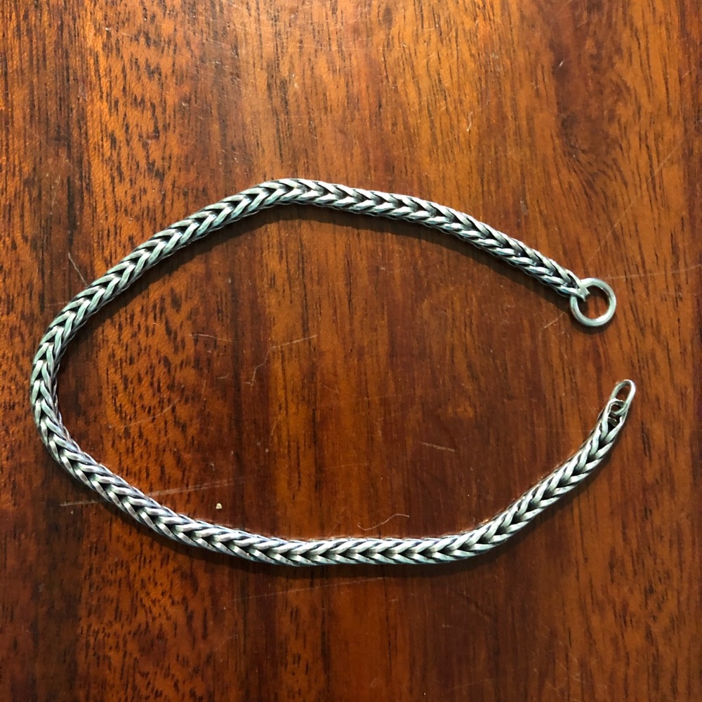Trollbeads SS 7.5in foxtail bracelet (w/o lock)